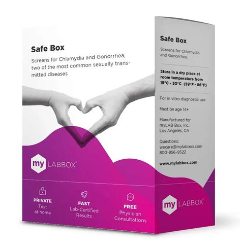 Safe Box 5 Panel Std Test Discreet At Home Testing Mylab Box