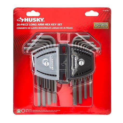 Buy Husky Hex Key Set Allen Wrench Long Arm Sae Metric Alloy Steel 26