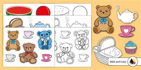 Teddy Bears Picnic Cutouts Teacher Made Twinkl