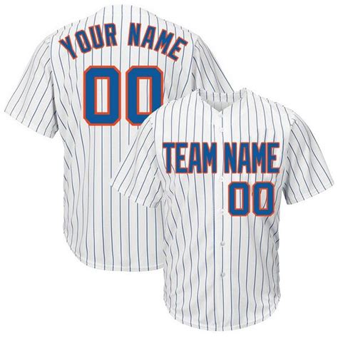 Custom Baseball Jersey Embroidered Your Names And Numbers Pinstripe