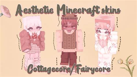 Aesthetic Hd Minecraft Skins~cottagecorefairycore ~with Links~mcpe