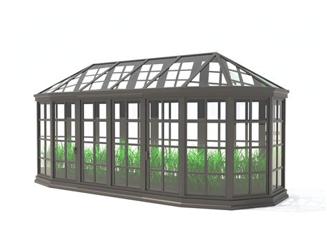 Greenhouses Collection Greenhouse With Grass In It 3d Model Cgtrader