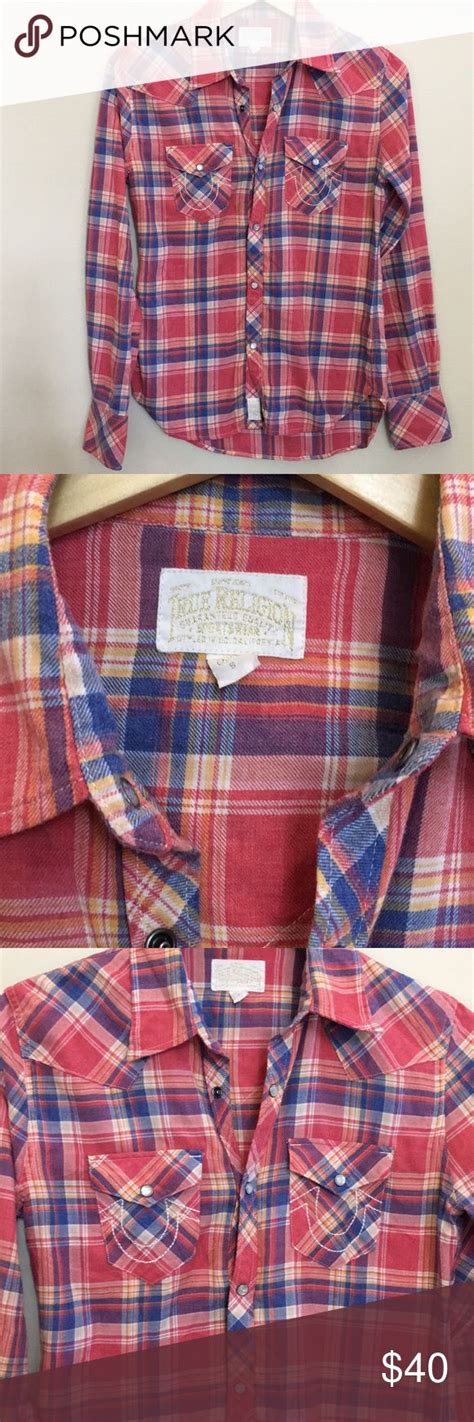 True Religion Plaid Shirt Plaid Shirt Georgia Style Shirts