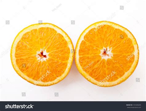Two Fresh Oranges On Isolated White Stock Photo 101049205 Shutterstock