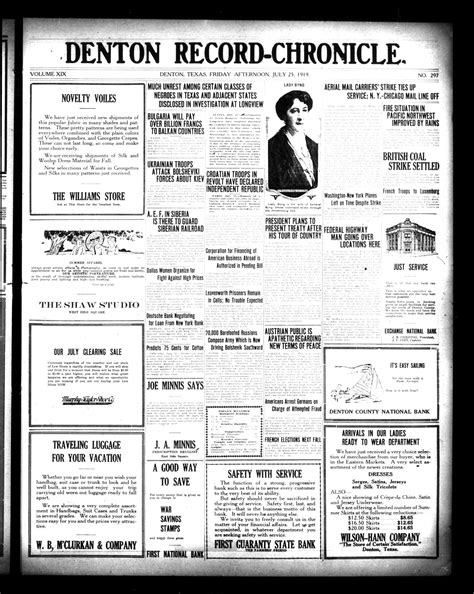 Denton Record-Chronicle. (Denton, Tex.), Vol. 19, No. 297, Ed. 1 Friday