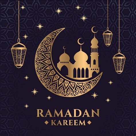 Modèle De Fond De Voeux Ramadan Kareem 2110444 Art Vectoriel Chez Vecteezy