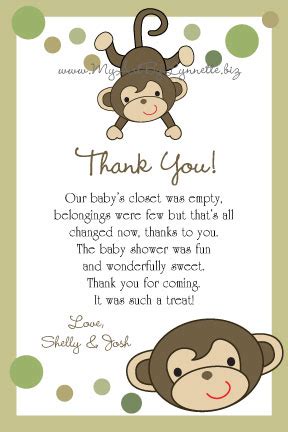 Right time to send out the cards as and when your celebrations end, send out your baby shower thank you cards. 5 Best Images of Thanks Card Printable Baby Shower - Baby ...