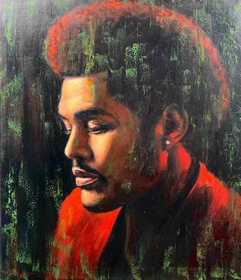 The Weeknd Oil Portrait Original Exclusi Картина Evgeny Potapkin