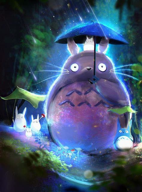 Totoro Anime Art Hayao Miyazaki Mi Vecino Totoro Studio Ghibli