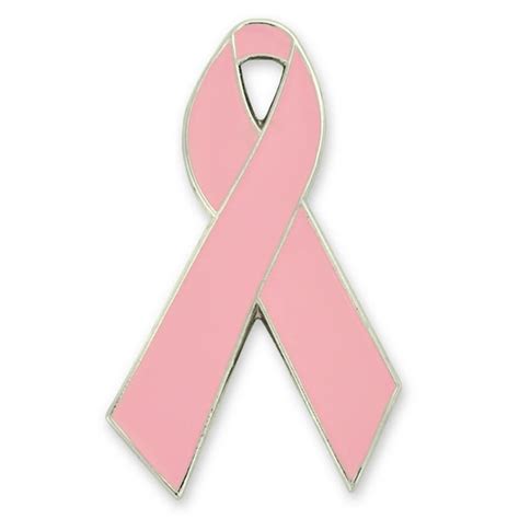 Pinmart Pinmart Pink Breast Cancer Awareness Ribbon Enamel Lapel Pin
