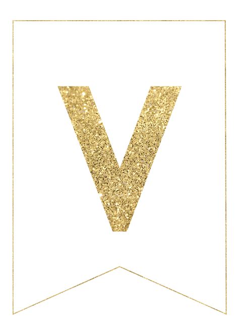 Gold Free Printable Banner Letters Paper Trail Design Free Alphabet