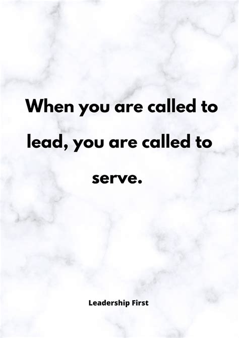 If Serving Is Below You Leadership Is Beyond You