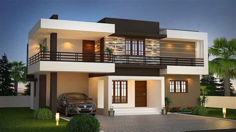 Small Modern Double Floor House 1000 Sft For 10 Lakh Elevation