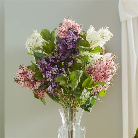 Darby Home Co Glenham Lilac Silk Flower Arrangement