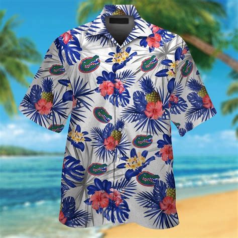 Florida Gators Short Sleeve Button Up Tropical Aloha Hawaiian Shirts