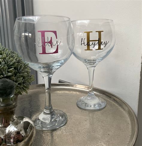 Personalised Gin Glass Etsy