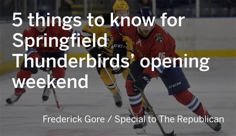 Springfield Thunderbirds weekly preview: 5 things to know going into ...