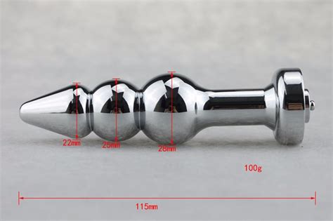 Stainless Metal Anal Plug Three Sizes Balls Pulse Butt Plug Electric