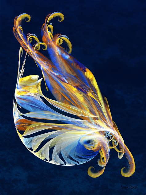 Fractal Sea Creature Digital Art By Susan Savad