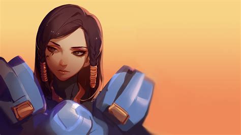 Wallpaper Video Game Characters Pharah Overwatch 1920x1080 Dioni