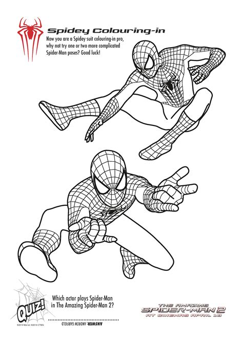 Spiderman Colouring Pages Pdf 99tips