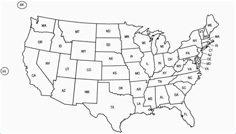 Us Map Coloring Page Pdf Great Black And White Map The United States