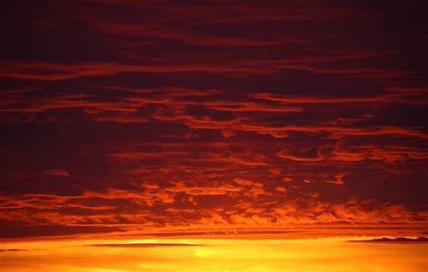 Download Sunset Dark Orange Sky Wallpaper