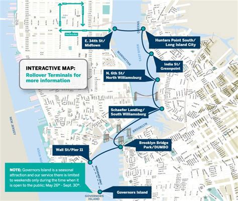 East River Ferry Interactive Map Ny Pinterest East River Rivers