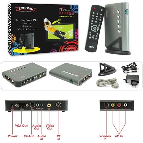 Zebronics External Tv Tuner Box For Lcd And Crt Monitor