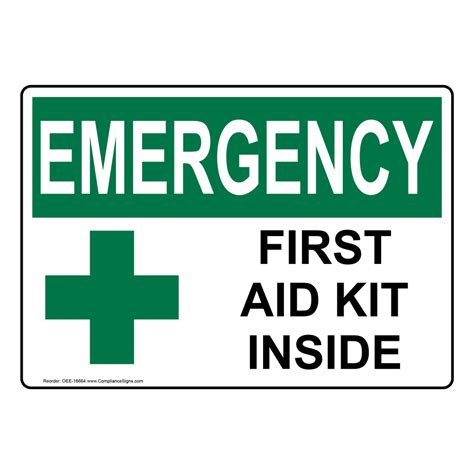 Emergency Resuscitation Sign First Aid Signage Safety