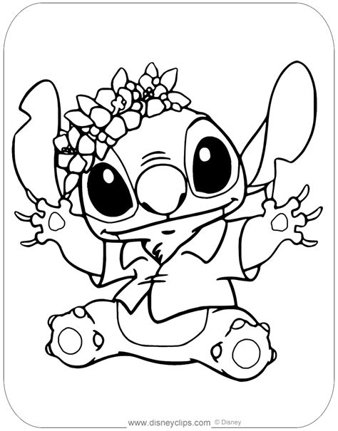 Cute Stitch Coloring Pages Online