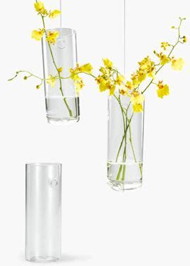 glass wall vase
