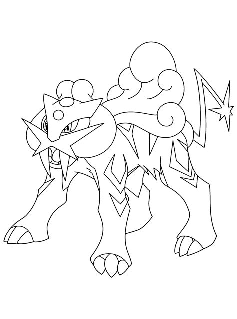 Raikou Coloring Pages Coloring Home
