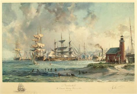 Nantucket The Celebrated Whaling Port In 1835 Works Emuseum