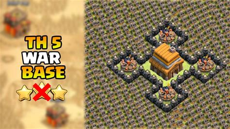 Clash Of Clans Best Town Hall 5 War Base Coc Th5 Defense Base