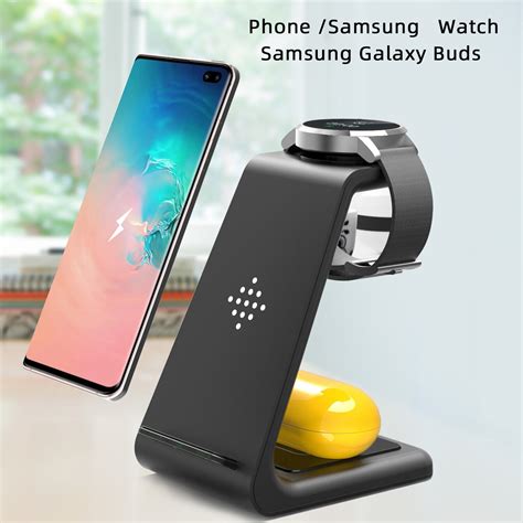3 In 1 Wireless Fast Charger Dock Station For Phone Samsung Galaxy Buds