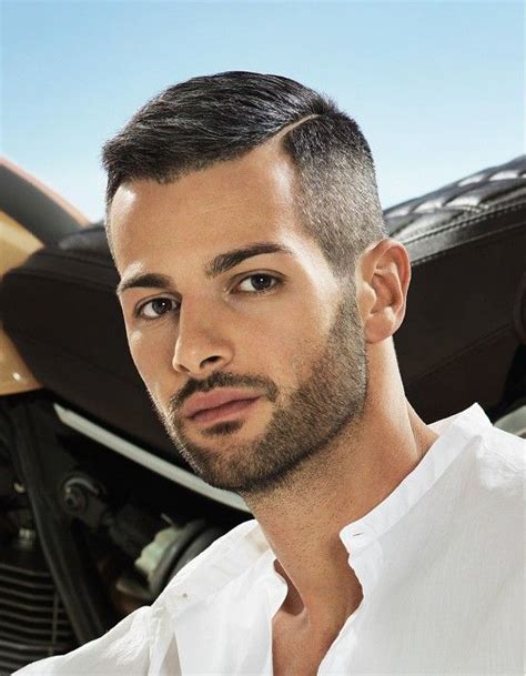 Short Side Parting Straight Hairstyle Haircut For Men