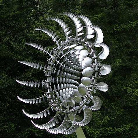 Stainless Steel Anthony Howe Kinetic Wind Sculpture Art