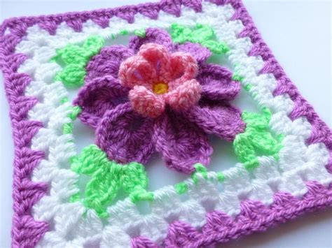 10 Flower Granny Square Crochet Patterns to Stitch | Craftsy