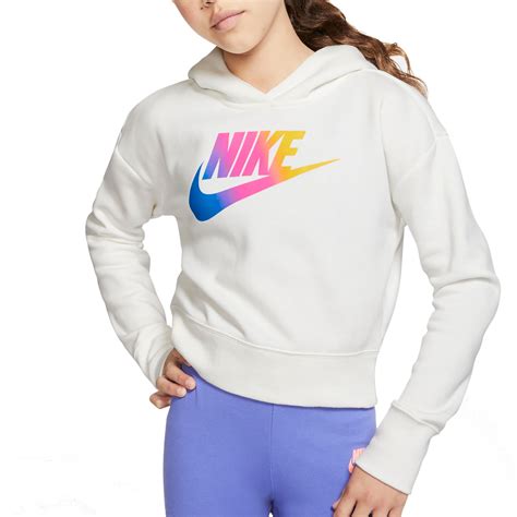Nike Girls Sportswear Futura Fade Cropped Hoodie