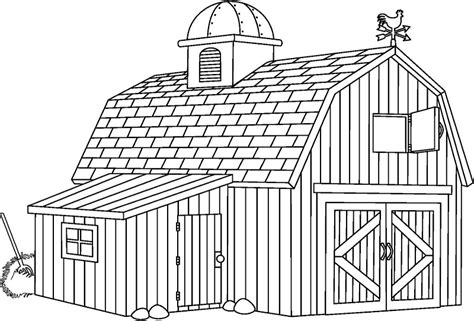 Barn Line Drawing At Getdrawings Free Download