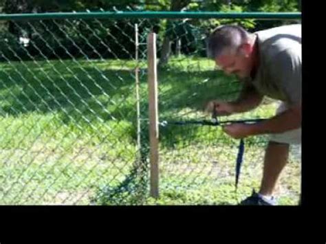 Curbside pickup · savings spotlights · everyday low prices How to Stretch a Chain Link Fence - YouTube