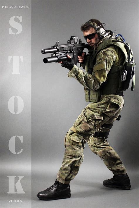 Combat Soldier Stock Ix By Phelandavion Action Pose Reference Guns