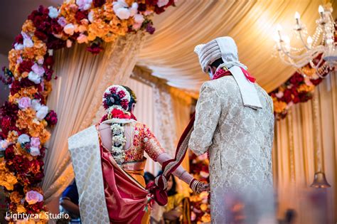Indian Wedding Couple By The Mandap Photo 225916