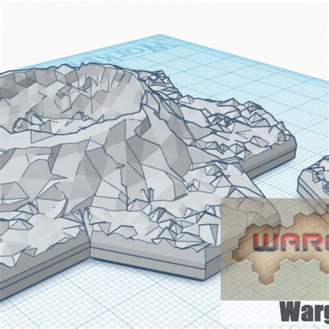 3d Printable Hex Map Scale Crater Set Hmsset06 By Wargame Forge