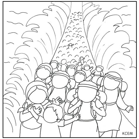 Moses And The Red Sea Coloring Page At Getdrawings Free Download