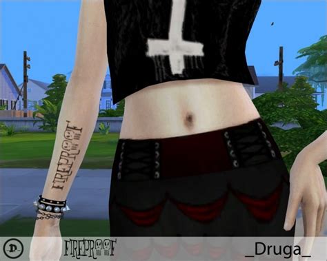 Fireproof Inner Forearm Tattoo By Druga At Mod The Sims Sims 4 Updates