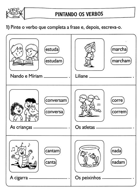 Atividade Sobre Verbos Ideias Divertidas Para Aplicar Em Sala