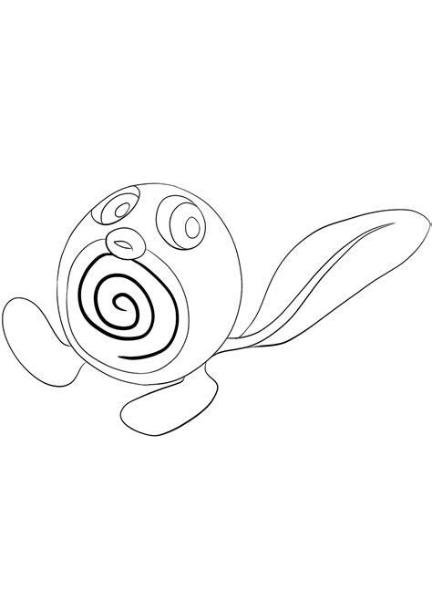 Poliwag No60 Pokemon Generation I All Pokemon Coloring Pages Kids