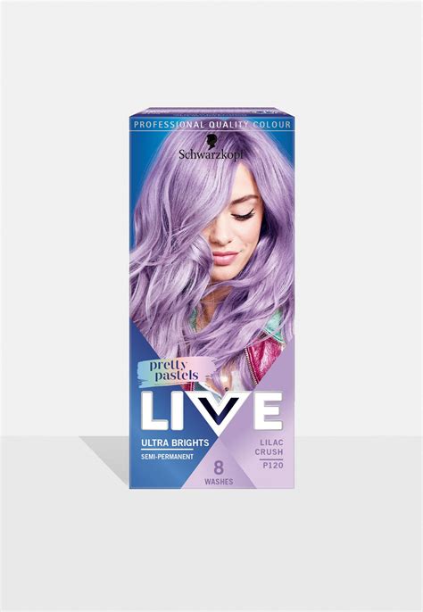 High quality purple hair dyes are made of all natural ingredients and contain no irritating or harsh chemicals. Schwarzkopf LIVE Pretty Pastels L120 Lilac Crush Purple ...